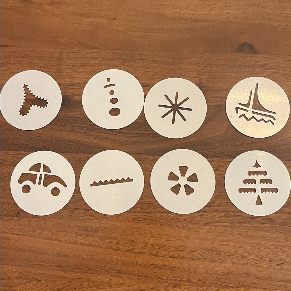 Hamilton Beach Super Shooter 80000 Cookie Press Replacement Parts Discs Lot of 8